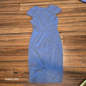 Zara Basic Collection Gray dress  Small zip back  short sleeve